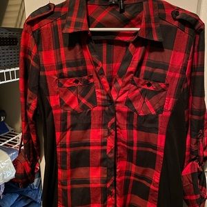 Plaid blouse